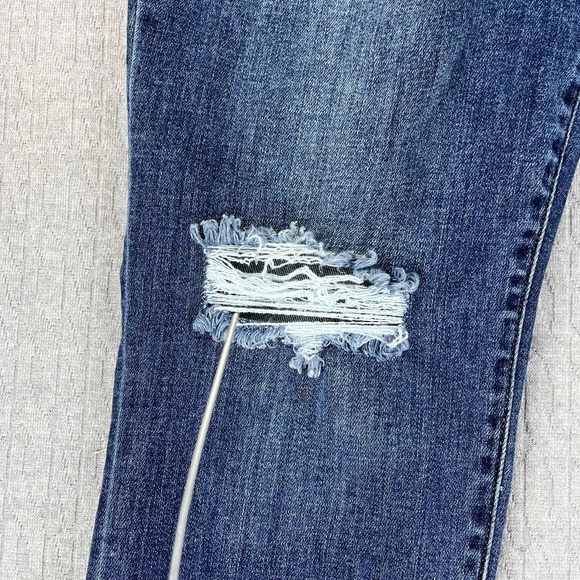 Judy Blue Slim Fit Jeans Women 9/29(28X30) High Rise Distressed medium wash - Picture 12 of 14